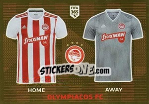 Sticker Olympiacos FC T-Shirt - FIFA 365 2020. 448 stickers version n. 203 - Panini