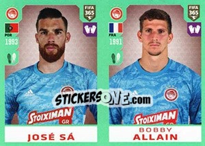 Sticker José Sá / Bobby Allain - FIFA 365 2020. 448 stickers version n. 204 - Panini