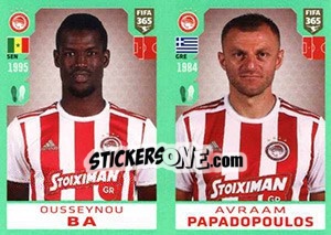 Cromo Ousseynou Ba / Avraam Papadopoulos - FIFA 365 2020. 448 stickers version - Panini