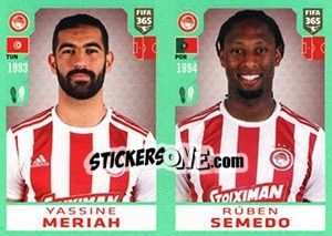 Sticker Yassine Meriah / Rúben Semedo - FIFA 365 2020. 448 stickers version - Panini