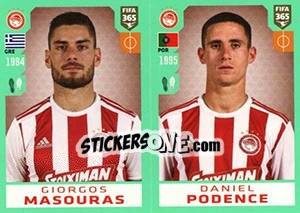 Cromo Giorgos Masouras / Daniel Podence - FIFA 365 2020. 448 stickers version - Panini