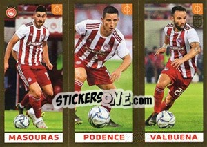 Sticker Masouras / Podence / Valbuena - FIFA 365 2020. 448 stickers version n. 216 - Panini