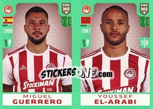 Sticker Miguel Guerrero / Youssef El-Arabi - FIFA 365 2020. 448 stickers version n. 217 - Panini
