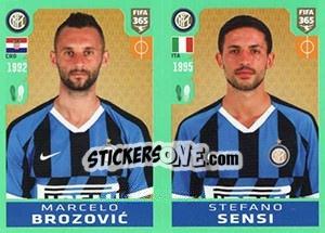 Sticker Marcelo Brozovic / Stefano Sensi - FIFA 365 2020. 448 stickers version n. 225 - Panini