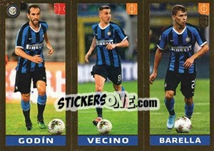 Figurina Godín / Brozovic / Barella - FIFA 365 2020. 448 stickers version - Panini