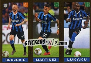 Sticker Brozovic / Martínez / Lukaku - FIFA 365 2020. 448 stickers version n. 232 - Panini