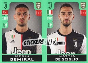 Figurina Merih Demiral / Mattia De Sciglio - FIFA 365 2020. 448 stickers version - Panini