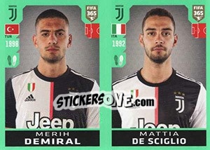Sticker Merih Demiral / Mattia De Sciglio - FIFA 365 2020. 448 stickers version n. 239 - Panini