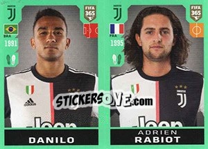 Sticker Danilo / Adrien Rabiot - FIFA 365 2020. 448 stickers version n. 240 - Panini