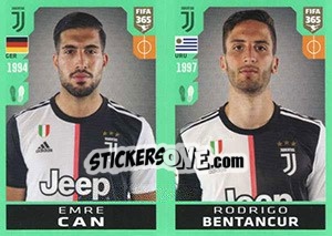 Figurina Emre Can / Rodrigo Bentancur - FIFA 365 2020. 448 stickers version - Panini