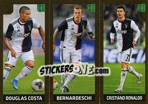 Sticker Douglas Costa / Bernardeschi / Cristiano Ronaldo - FIFA 365 2020. 448 stickers version - Panini