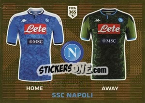 Cromo SSC Napoli T-Shirt - FIFA 365 2020. 448 stickers version n. 251 - Panini