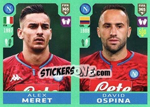 Sticker Alex Meret / David Ospina - FIFA 365 2020. 448 stickers version n. 252 - Panini