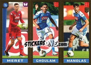 Sticker Meret / Ghoulam / Manolas - FIFA 365 2020. 448 stickers version n. 260 - Panini