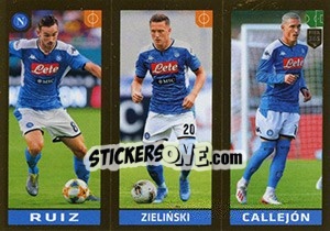 Sticker Ruiz - Zieliński - José Callejón - FIFA 365 2020. 448 stickers version n. 262 - Panini