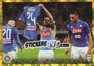 Sticker SSC Napoli Living Football - FIFA 365 2020. 448 stickers version n. 266 - Panini