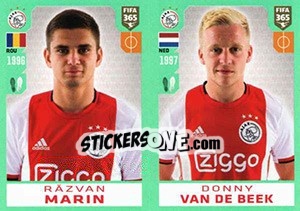 Sticker Răzvan Marin - Donny van de Beek - FIFA 365 2020. 448 stickers version - Panini
