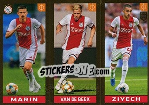 Sticker Marin / van de Beek / Ziyech - FIFA 365 2020. 448 stickers version n. 278 - Panini