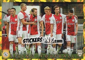 Sticker AFC Aiax Living Football - FIFA 365 2020. 448 stickers version n. 282 - Panini
