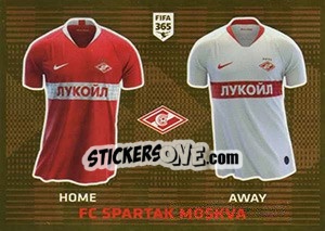 Sticker FC Spartak Moskva T-Shirt - FIFA 365 2020. 448 stickers version - Panini
