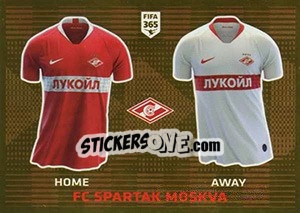 Sticker FC Spartak Moskva T-Shirt - FIFA 365 2020. 448 stickers version n. 283 - Panini