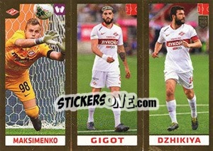 Sticker Maksimenko / Gigot / Dzhikiya - FIFA 365 2020. 448 stickers version n. 292 - Panini