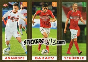 Sticker Ananidze / Bakaev / Schürrle - FIFA 365 2020. 448 stickers version n. 296 - Panini
