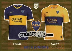 Sticker Boca Juniors T-Shirt - FIFA 365 2020. 448 stickers version n. 299 - Panini