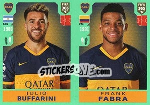 Cromo Julio Buffarini / Frank Fabra - FIFA 365 2020. 448 stickers version - Panini