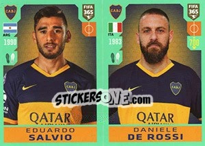 Sticker Eduardo Salvio / Daniele De Rossi - FIFA 365 2020. 448 stickers version n. 304 - Panini