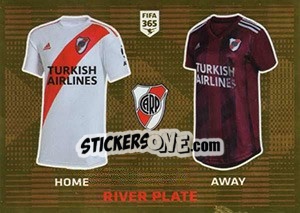 Sticker River Plate T-Shirt - FIFA 365 2020. 448 stickers version n. 315 - Panini