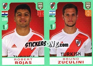Sticker Robert Rojas / Bruno Zuculini - FIFA 365 2020. 448 stickers version n. 319 - Panini