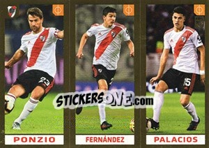 Sticker Ponzio / Fernández / Palacios - FIFA 365 2020. 448 stickers version - Panini