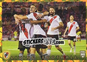 Sticker River Plate Living Football - FIFA 365 2020. 448 stickers version n. 330 - Panini