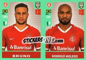Cromo Bruno / Rodrigo Moledo - FIFA 365 2020. 448 stickers version n. 333 - Panini