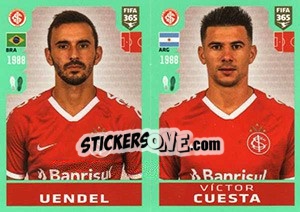 Sticker Uendel - Víctor Cuesta - FIFA 365 2020. 448 stickers version n. 334 - Panini