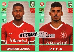 Sticker Emerson Santos / Zeca - FIFA 365 2020. 448 stickers version n. 335 - Panini