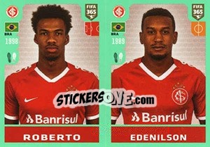 Sticker Roberto / Edenílson - FIFA 365 2020. 448 stickers version n. 336 - Panini