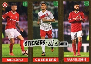 Sticker Nico López / Paolo Guerrero / Rafael Sóbis - FIFA 365 2020. 448 stickers version n. 344 - Panini