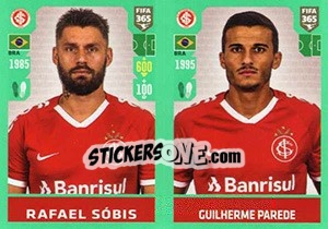 Sticker Rafael Sóbis / Guilherme Parede - FIFA 365 2020. 448 stickers version n. 345 - Panini
