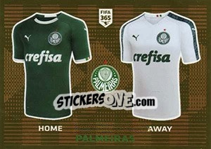 Cromo Palmeiras T-Shirt - FIFA 365 2020. 448 stickers version n. 347 - Panini