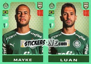 Sticker Mayke / Luan - FIFA 365 2020. 448 stickers version n. 350 - Panini