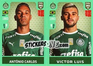 Sticker Antônio Carlos / Victor Luis - FIFA 365 2020. 448 stickers version n. 351 - Panini