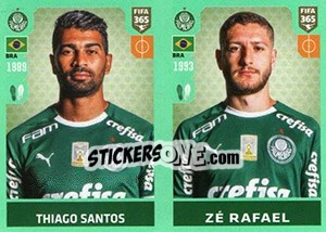 Sticker Thiago Santos / Zé Rafael - FIFA 365 2020. 448 stickers version n. 353 - Panini