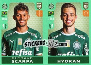 Sticker Gustavo Scarpa / Hyoran - FIFA 365 2020. 448 stickers version n. 354 - Panini