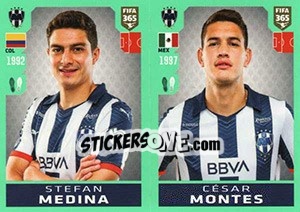 Sticker Stefan Medina / César Montes - FIFA 365 2020. 448 stickers version n. 366 - Panini