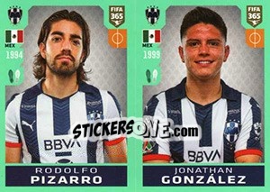 Sticker Rodolfo Pizarro / Jonathan González - FIFA 365 2020. 448 stickers version n. 368 - Panini