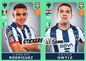 Sticker Carlos Rodríguez / Celso Ortiz - FIFA 365 2020. 448 stickers version - Panini