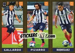 Sticker Gallardo / Pizarro / Rodríguez - FIFA 365 2020. 448 stickers version n. 374 - Panini