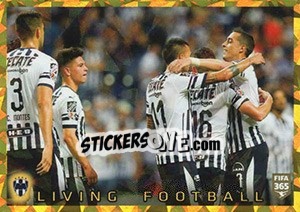 Sticker CD Monterrey Living Football - FIFA 365 2020. 448 stickers version n. 378 - Panini